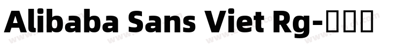 Alibaba Sans Viet Rg字体转换